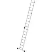 MUNK Günzburger Steigtechnik MUNK Stufenanlegeleiter mit nivello-Traverse und Ergo-Pad 18 Stufen