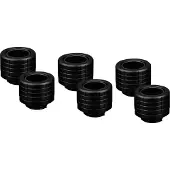 Thermal Grizzly DeltaMate Fitting - HT14 Black (6-Pack)