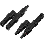 TRU COMPONENTS 2 fach PV-Abzweigverbinder-Set TC-13805792 Schwarz Inhalt: 2 St.