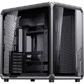 Jonsbo X400 PRO, Tower, PC, Schwarz, Mini-ITX, micro ATX, ATX, Acrylnitril-Butadien-Styrol (ABS), Gehärtetes Glas, Aluminium, 17,6 cm