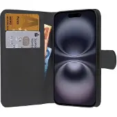 Pedea Book Cover Classic für Apple iPhone 16 Plus -black