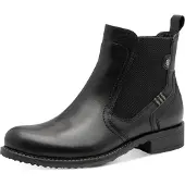 Tamaris Damen Stiefel Leder schwarz 36