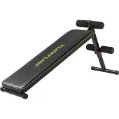 Tunturi AB20 Bauchtrainer, negativ Winkel, Bauchbrett mit Beinrollen, zusammenklappbar