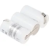 AccuCell Notleuchtenakku NiCd 3,6V 4500mAh F1x3 Mono mit Faston-Anschluß