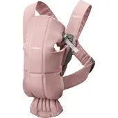 BabyBjörn Mini Babytrage Gewebt, Dusty Pink