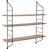 Mirrors & More Ablageregal "Clara" 1 Stk. tlg. Kombination aus Holz und Metall
