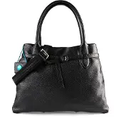 Gabs Leder Schultertasche Umhängetasche Elif TG Shoulder Bag Nero schwarz