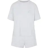 Hunkemoller Pyjama-Set aus Baumwolle Grau