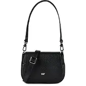 Braun Büffel Umhängetasche HANNA Flap Bag XS schwarz Damen - Leder
