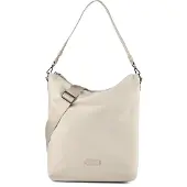 Marc O'Polo Schultertasche Umhängetasche Amelie Hobo Bag Grey Silk creme