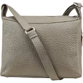 VOi Leder Schultertasche Umhängetasche Isabella Shoulder Bag Sand taupe