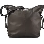 Marc O'Polo Leder Umhängetasche Schultertasche Sienna Hobo Bag Mossy Earth dunkelbraun