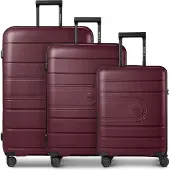 Redolz Essentials 11 Trolley Set 3-teilig Burgundy weinrot 56cm
