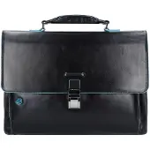Piquadro Blue Square Laptop Aktentasche in Nero (12.3 Liter), Aktentasche