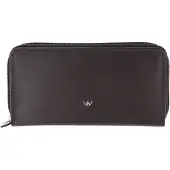 Golden Head Leder Geldbörse Polo RFID Protect RV-Damenbörse 2803 Dunkelbraun