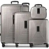 Redolz Essentials 14 4-Rollen Kofferset + Beautycase 4 tlg. mit Dehnfalte