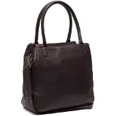 The Chesterfield Brand Leder Handtasche Umhängetasche Solvin Leather Shoulderbag Brown dunkelbraun
