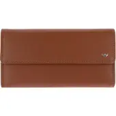 Golden Head Leder Geldbörse Polo RFID Protect Damenbörse 2088 Cognac braun