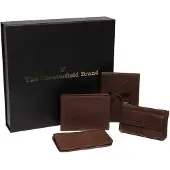 The Chesterfield Brand Leder Geldbörse Gift Set Leather Men's Brown braun