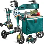 Kesser Rollator Aluminium faltbar, höhenverstellbar & bis 136 kg belastbar