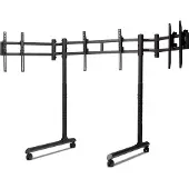 Next Level Racing - Triple Monitor-stativ 3x43” – Fristående Rundrör NLR-R011