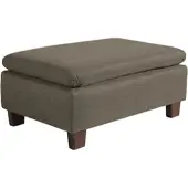 58 aufm Kessel POLSTERHOCKER Kaylil Flachgewebe sahara