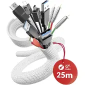 Label The Cable Klettrolle LTC Pro Cable Tube 25m zum Bündeln&Ordnen weiß