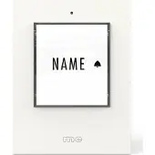M-E Modern-Electronics m-e 41430 Klingeltaster beleuchtet, mit Namensschild Weiss