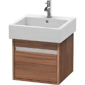Duravit Waschtischunterschrank Ketho 45x44cm, Nussb Nat, 1 Ausz., wandhängend