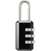 Sygonix SY-5044452 Vorhängeschloss 22 mm Schwarz Zahlenschloss