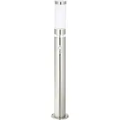 Brilliant zeitlose Wegelampe BOLE für den Garten | Spritzwassergeschützte Stehleuchte mit Dämmerungsschalter für LED-Kranz | Stehlampe mit einstellbarem Bewegungsmelder | Metall/Kunststoff | 78cm Höhe