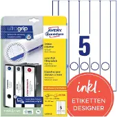 Avery Zweckform Ordner-Etiketten, ultragrip, 125 + 25 Stück