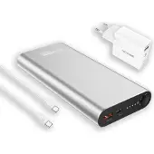 RealPower PB-20000PD, 20000 mAh, Lithium-Ion (Li-Ion), Quick Charge 3.0, Aluminium