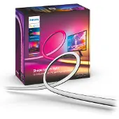 Philips PC Play Gradient Lightstrip 3x 24/27", Intelligenter Leuchtstreifen, Bluetooth/Zigbee, Schwarz, LED, Silikon, Nicht austauschbare(s) Leuchtmittel
