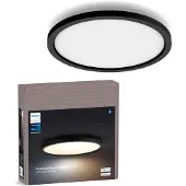Philips Hue Aurelle Quadratische Deckenleuchte SQ L – White Ambiance (Schwarz, ohne Dimmschalter)