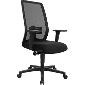 Topstar 539761 EUROSTAR 200 Bürodrehstuhl, Kunststoff, Schwarz/Schwarz, Standard