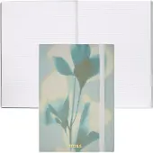 BOSS Grünes DIN-A5-Notizbuch mit Blumen-Print und Folien-Logo Grösse ONESI
