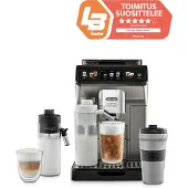 De'Longhi Kaffeevollautomat Eletta Explore ECAM 450.86.T, für Bohnen/Pulver, 1450 W, bis 1,8 l/300 g, Cold Extraction Technologie, titanfarben