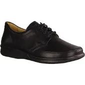 Ganter Kurt 256701-010 Herren Bequemschnürer, Schwarz, Leder, , sensitiv - Herrenschuhe Bequemschuhe, Schwarz, leder (calf-leder)