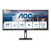 AOC V5 CU34V5C/BK, 86,4 cm (34"), 3440 x 1440 Pixel, Wide Quad HD, LED, 4 ms, Schwarz