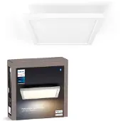 Philips Hue Smart Home Deckenlampe Aurelle, dimmbar, weiß / opal, für Wohn- / Esszimmer, Aluminium, Modern, Smart Home Deckenlampe