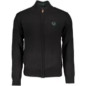 Gianmarco Venturi schwarzer Baumwoll-Cardigan für Herren
