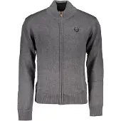 Gianmarco Venturi Grigio Baumwoll Herren Cardigan