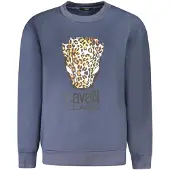 Cavalli Class Blu Polyester Damen Sweatshirt