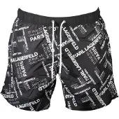 Karl Lagerfeld Schwarze Polyester Herren Badeboxer