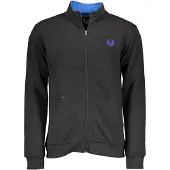 Gianmarco Venturi Schwarzes Polyestermänner Sweatshirt