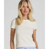 Hunkemoller Kurzärmeliges Pyjama-Oberteil Weiß