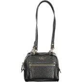 GUESS Jeans Marsha Box schwarz genarbt EST. 1981 gold
