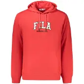 FILA Roter Baumwoll-Herren-Hoodie