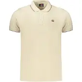 NORWAY 1963 Herren Poloshirt Beige mit Kontrastdetails und Applikation